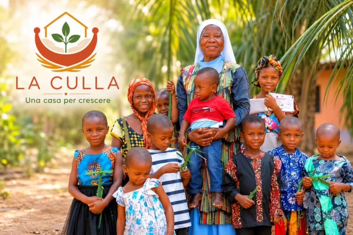 Bambini e donne della Missione in Nigeria sostenuta da La Culla