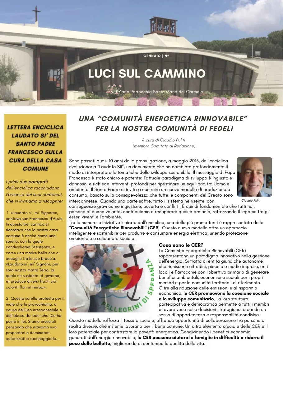 Copertina di Luci sul cammino n. 1/2025
