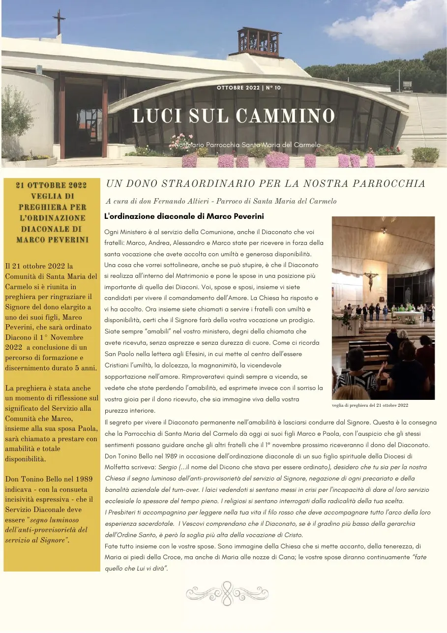 Copertina di Luci sul cammino n. 10/2022