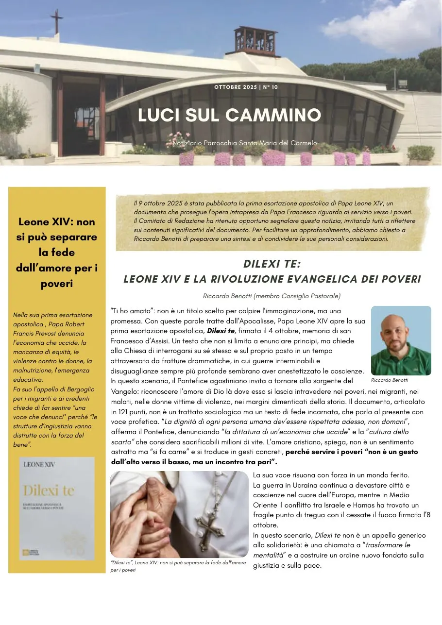 Copertina di Luci sul cammino n. 10/2025