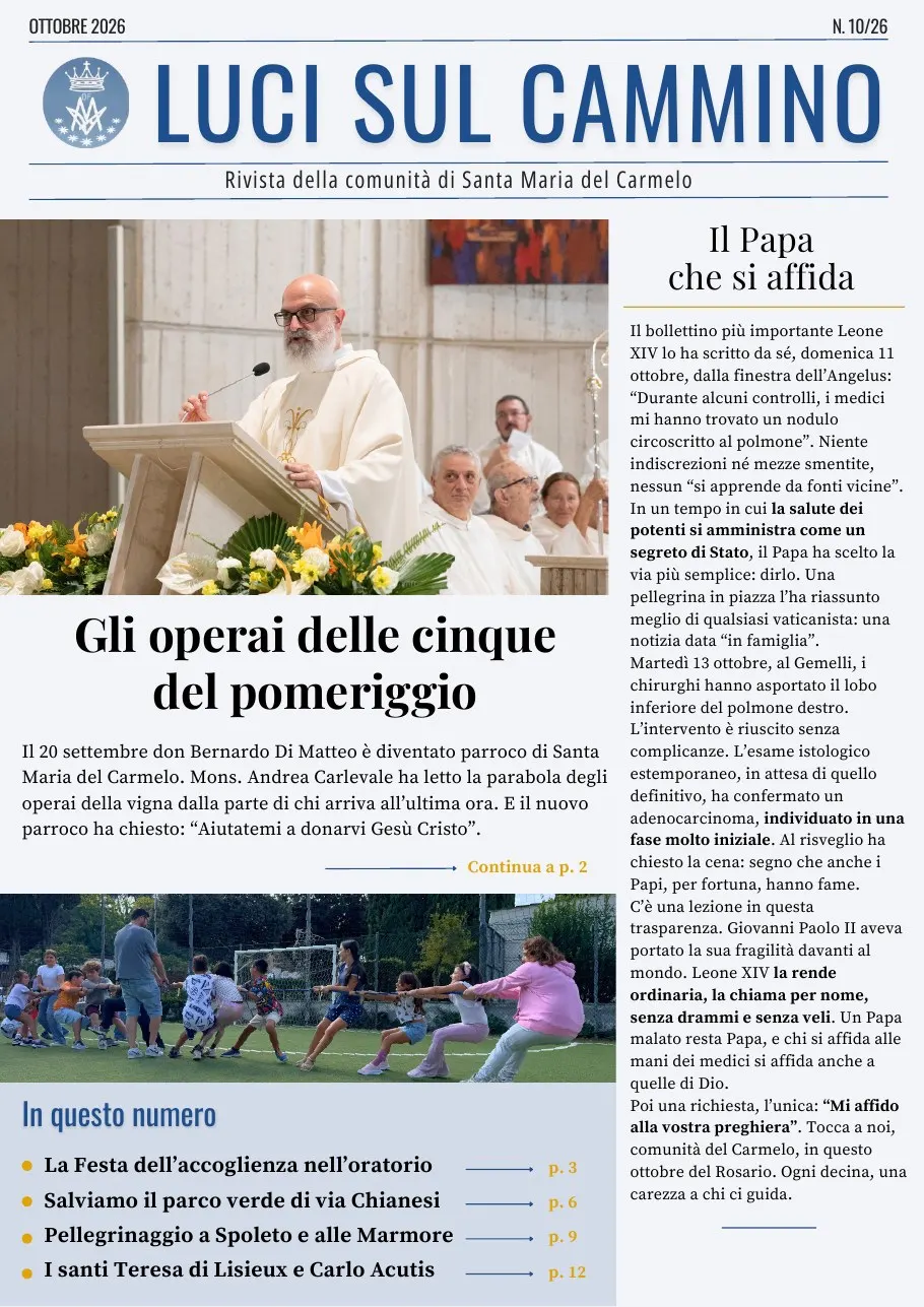 Copertina di Luci sul cammino n. 10/2026