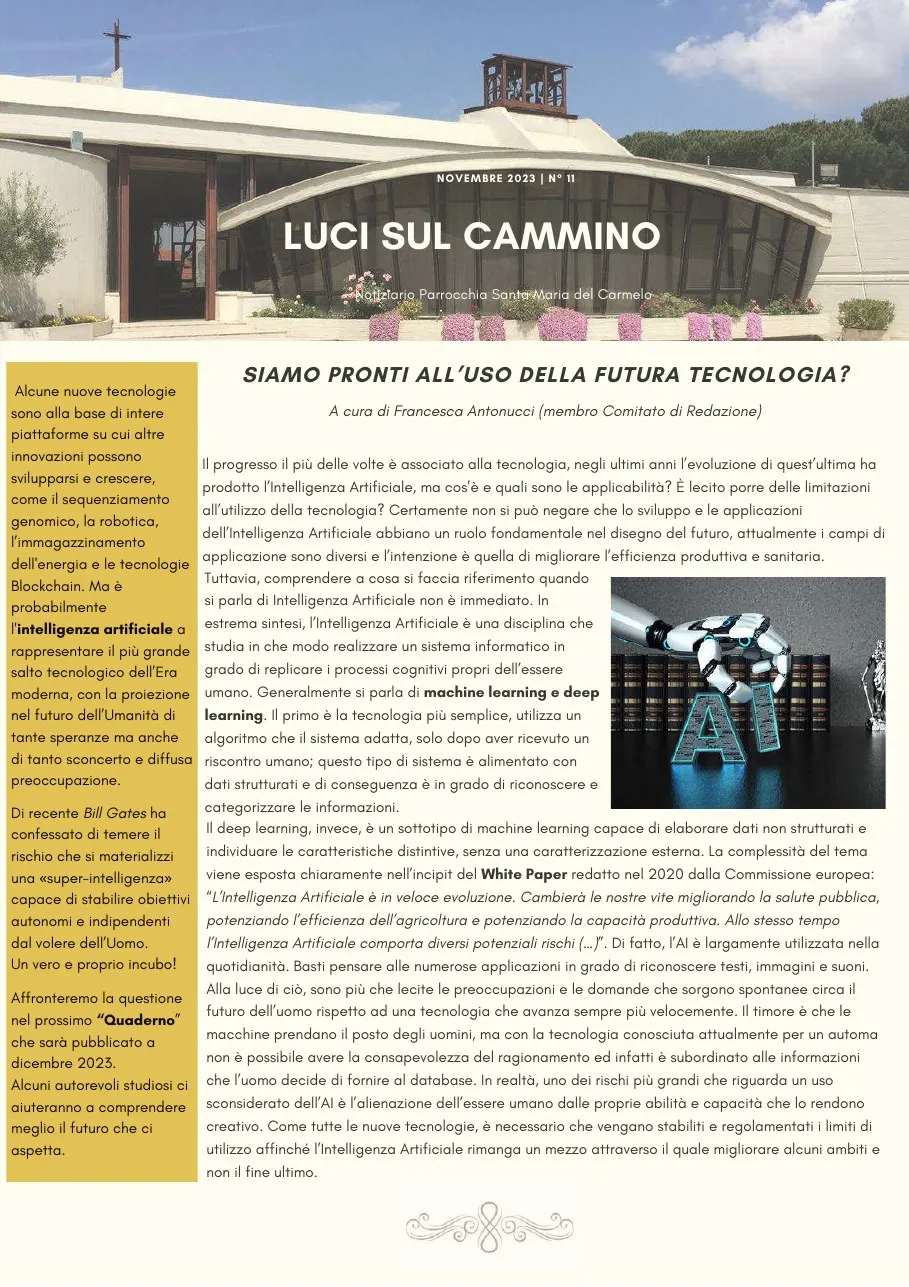 Copertina di Luci sul cammino n. 11/2023