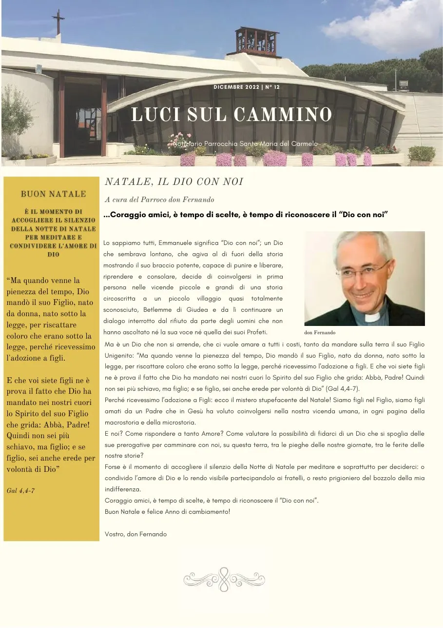 Copertina di Luci sul cammino n. 12/2022