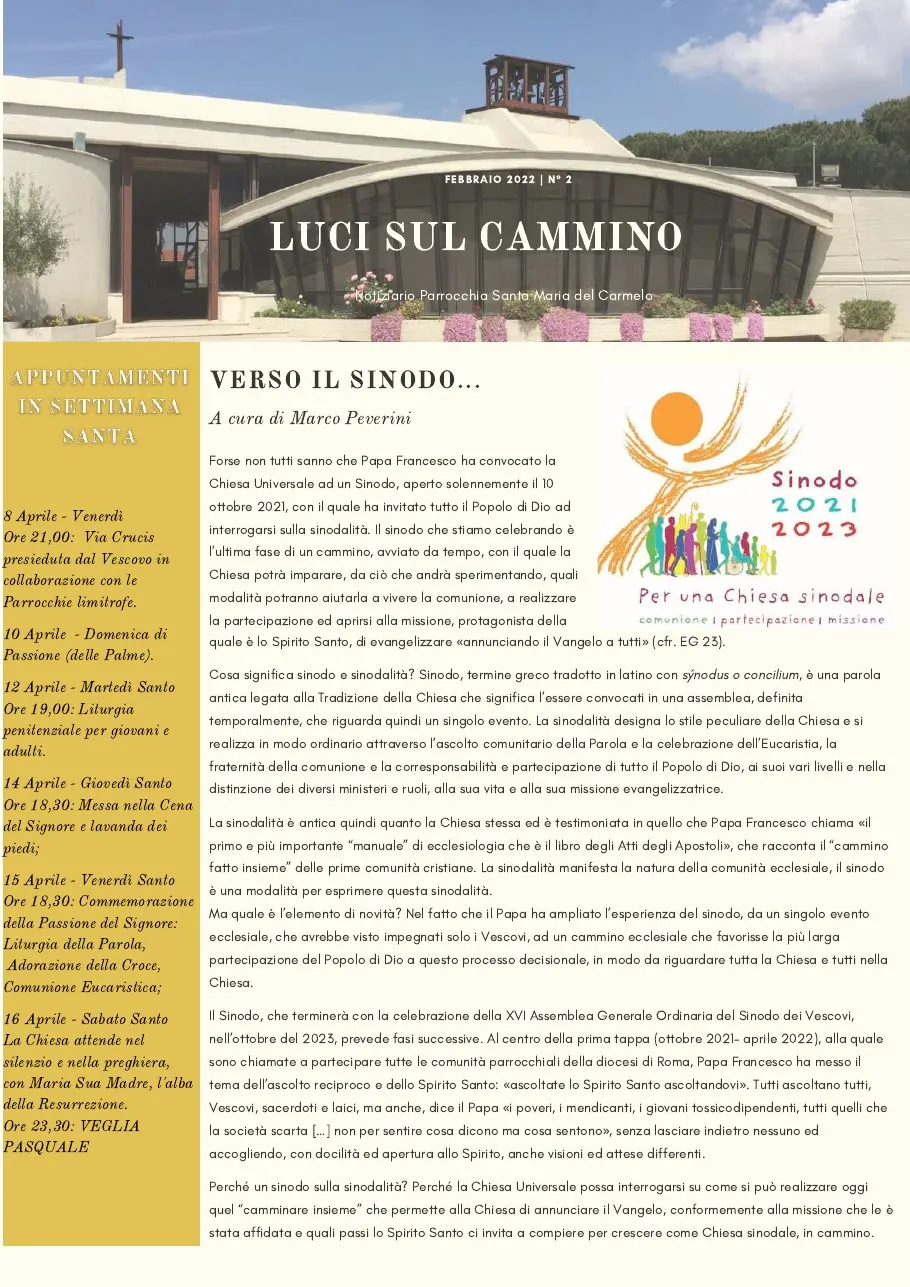 Copertina di Luci sul cammino n. 2/2022