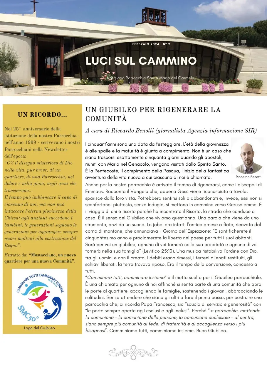 Copertina di Luci sul cammino n. 2/2024