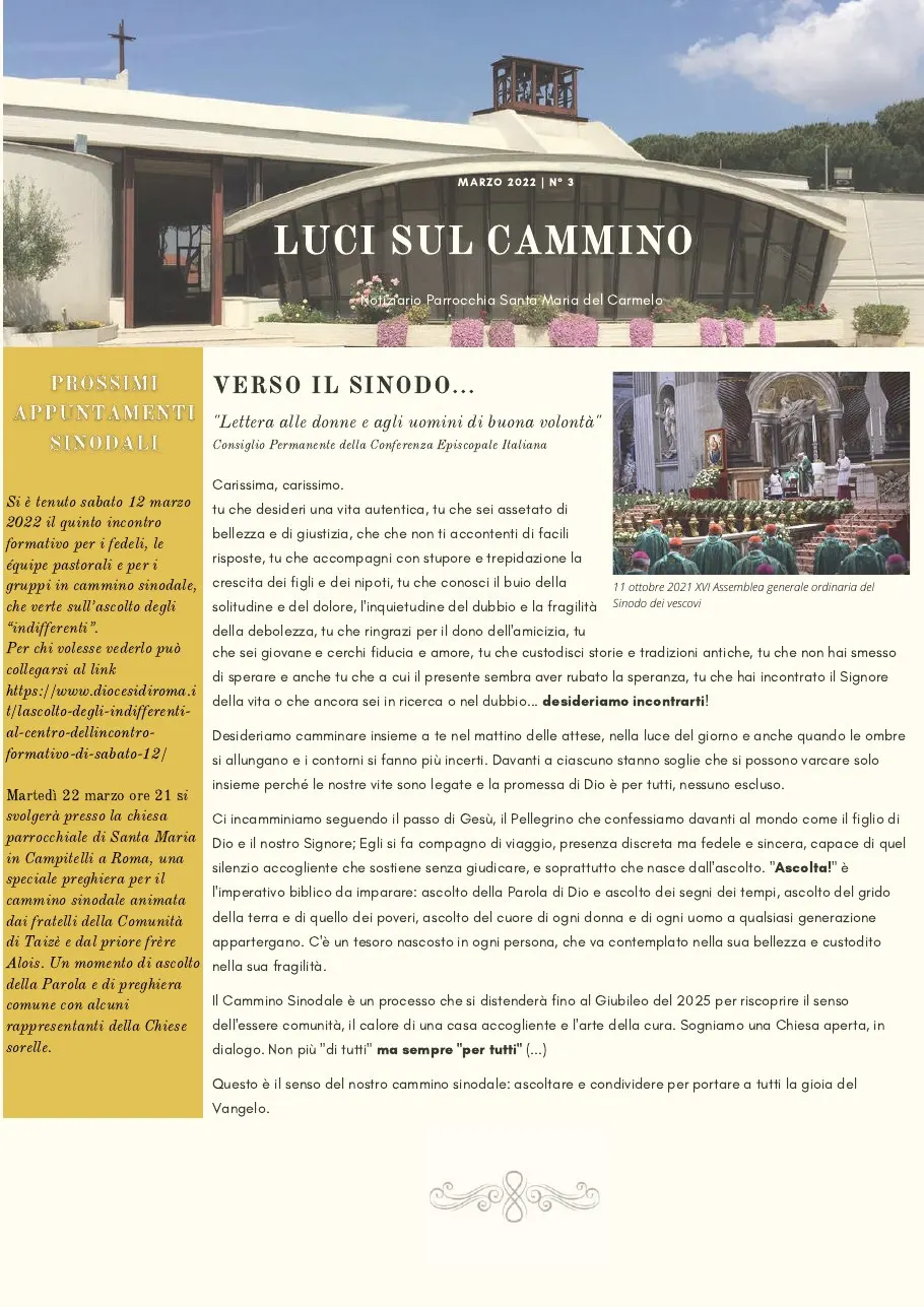 Copertina di Luci sul cammino n. 3/2022