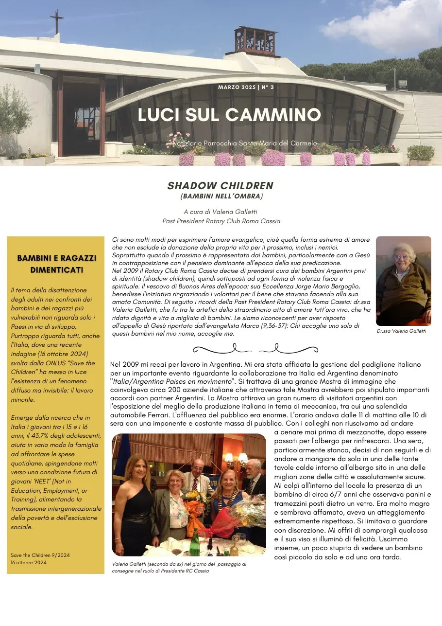 Copertina di Luci sul cammino n. 3/2025