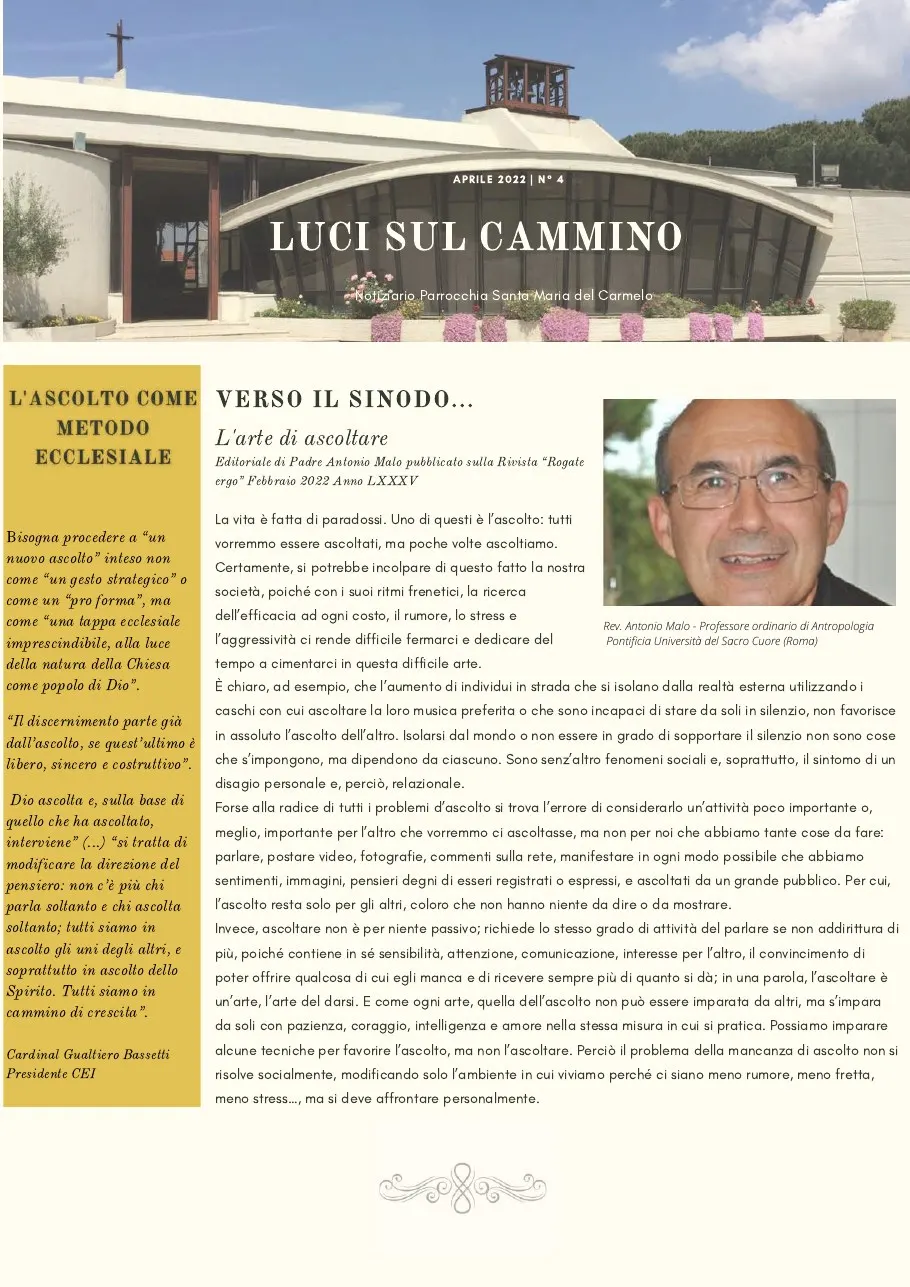 Copertina di Luci sul cammino n. 4/2022