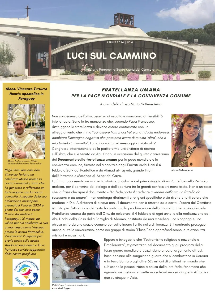 Copertina di Luci sul cammino n. 4/2024