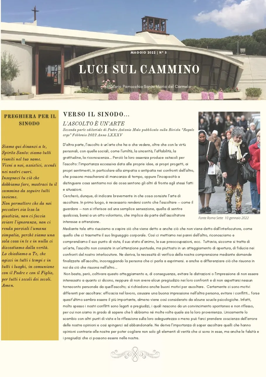 Copertina di Luci sul cammino n. 5/2022