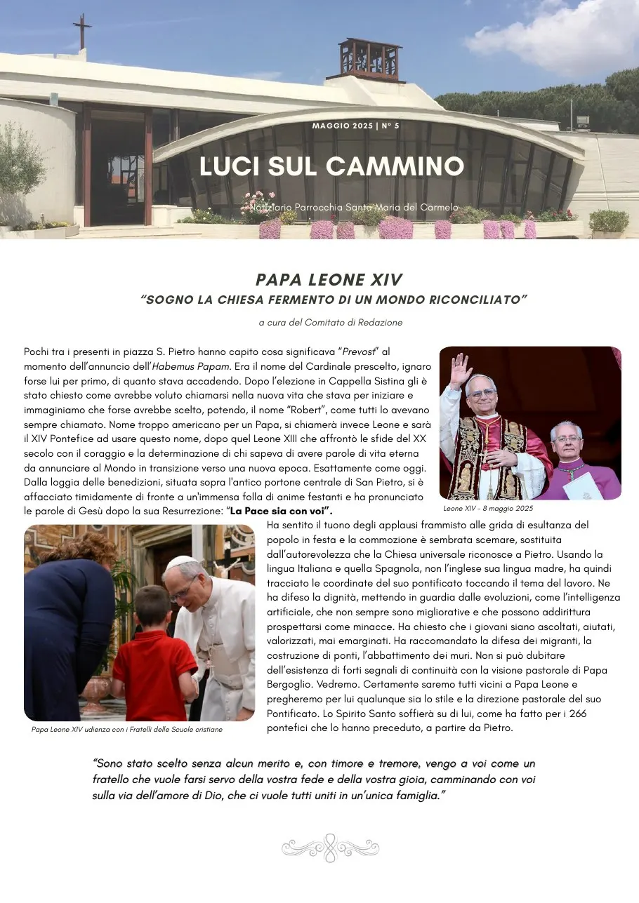 Copertina di Luci sul cammino n. 5/2025