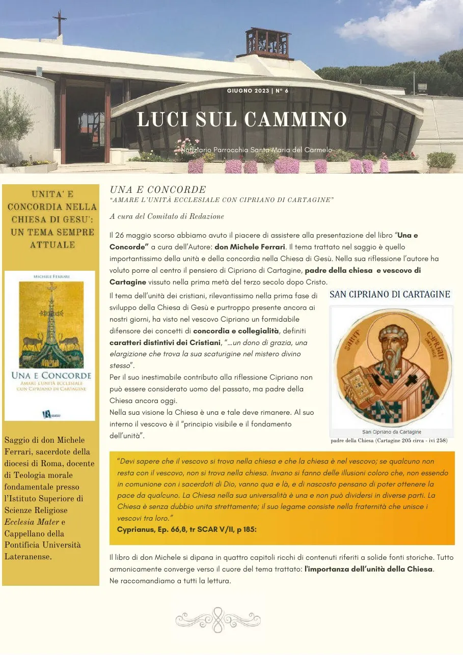 Copertina di Luci sul cammino n. 6/2023