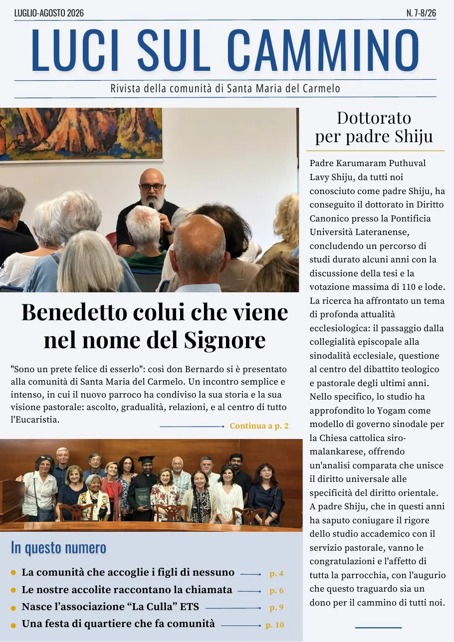 Copertina di Luci sul cammino n. 7 e 8/2026