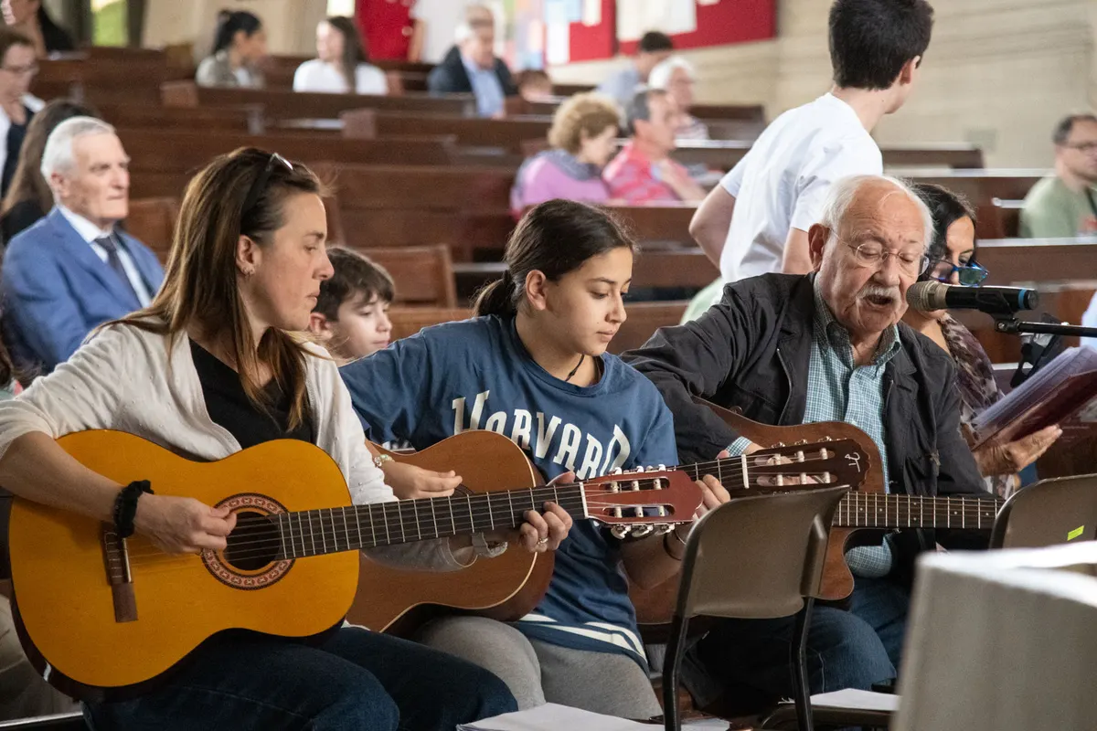 Coro musicale in chiesa