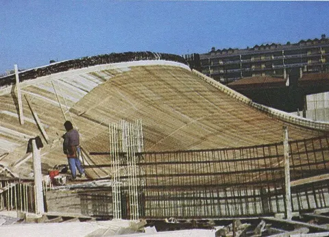 Lavori di costruzione della chiesa