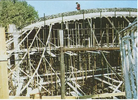 Lavori di costruzione della chiesa