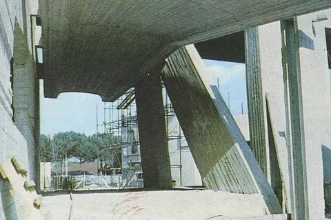 Lavori di costruzione della chiesa