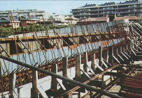 Lavori di costruzione della chiesa