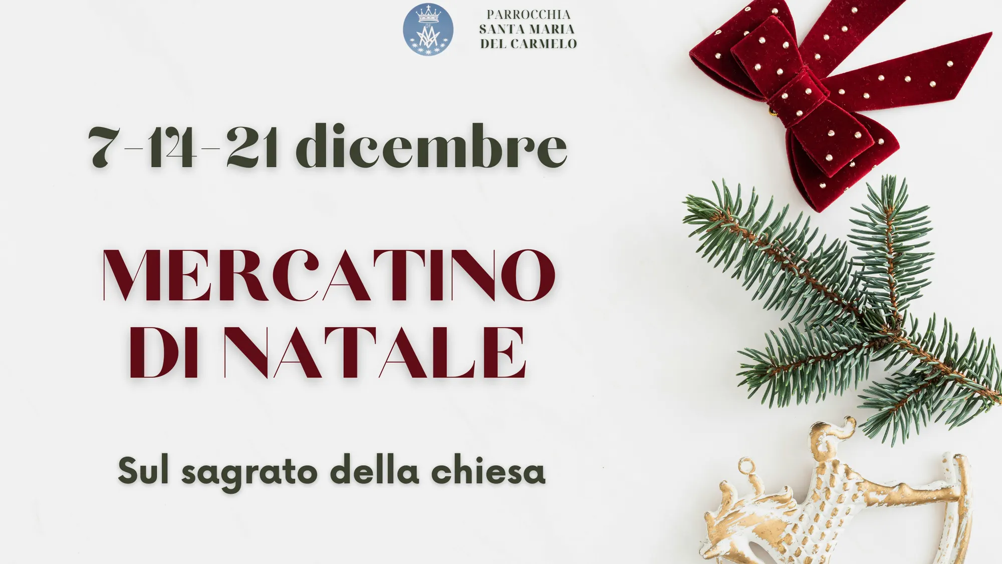 Mercatino di Natale: tre giornate di incontro e solidarietà sul sagrato