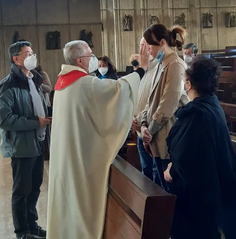 Sabato Santo – Unzione della catecumena Giulia – foto 11
