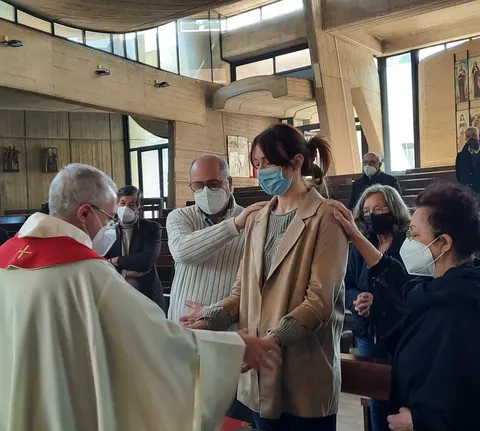 Sabato Santo – Unzione della catecumena Giulia – foto 6