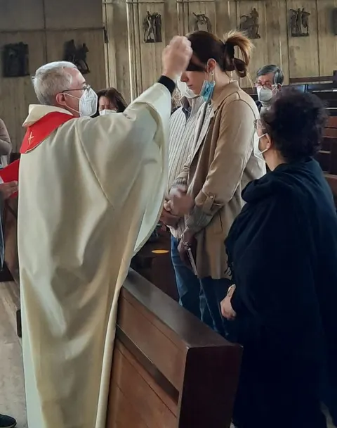 Sabato Santo – Unzione della catecumena Giulia – foto 13